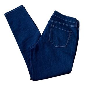Old Navy Stretch Curvy Profile Dark Wash Mid Rise  Denim Jeans Size 10